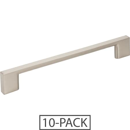 Jeffrey Alexander 160 mm Center-to-Center Satin Nickel Square Sutton Cabinet Bar Pull 635-160SN-10